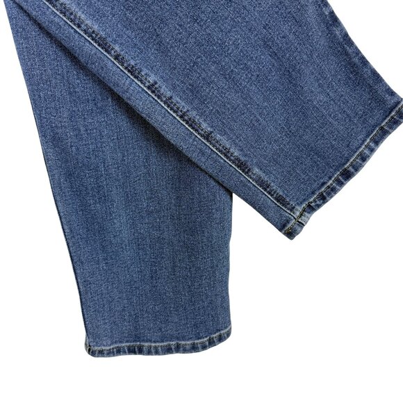 L.L. Bean Classic Fit Jeans Sz 14 Straight Leg 12" Rise Cotton Blend 30" Inseam - Picture 7 of 10